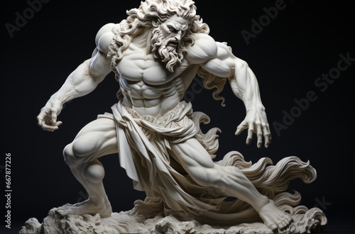 Greek statue of a strong man