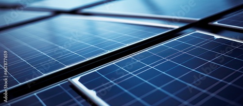 Solar panel in close up photo