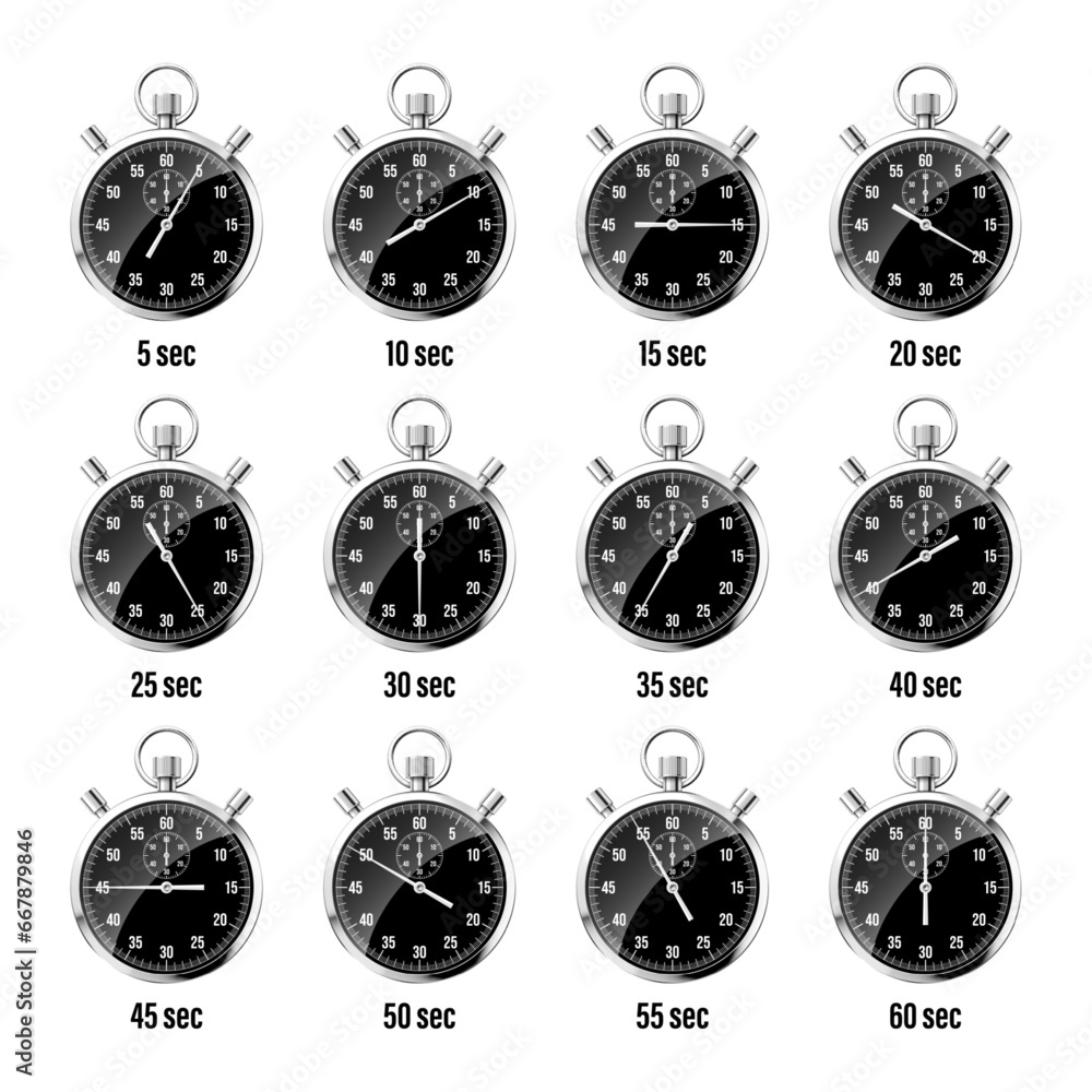 realistic-classic-stopwatch-shiny-metal-chronometer-time-counter-with
