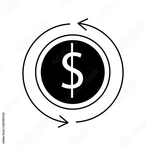 Investment icon. Containing investor, mutual fund, asset, risk management, economy, financial gain, interest and stock icons. Solid icon collection.
