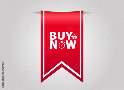 red flat sale banner for buy now poster and banner