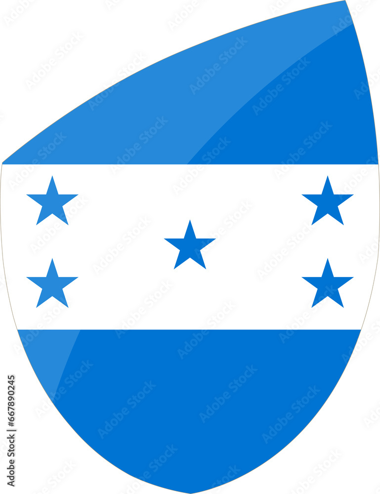 Honduras flag in rugby icon style Honduras flag in rugby icon style