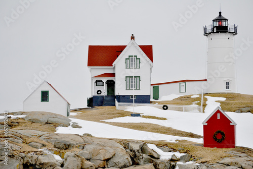 Cape Neddick Lighthouse, York, Maine, USA	
