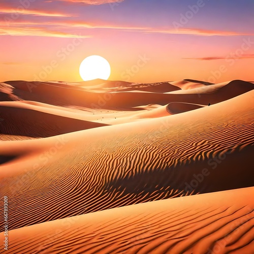 sunset in the desert generative AI tool