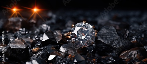One diamond shines amidst coal