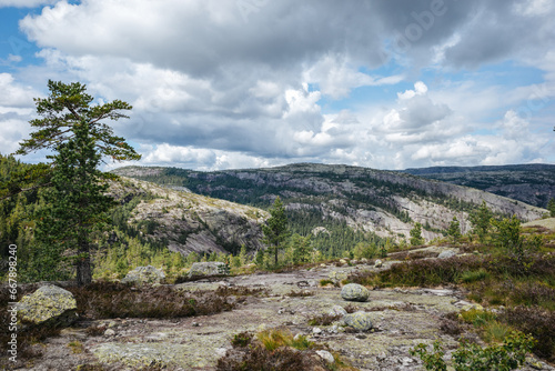 Beautiful views on a hike in Norway