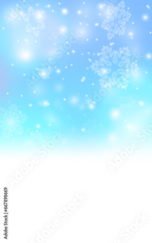 Christmas snowstorm.background, New year Card ,Winter Scene landscape Snow falling on pastel pink, blue Sky . Eps 10