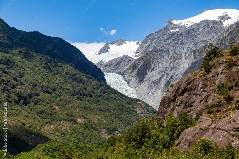 Franz Josef glacier in new zealand