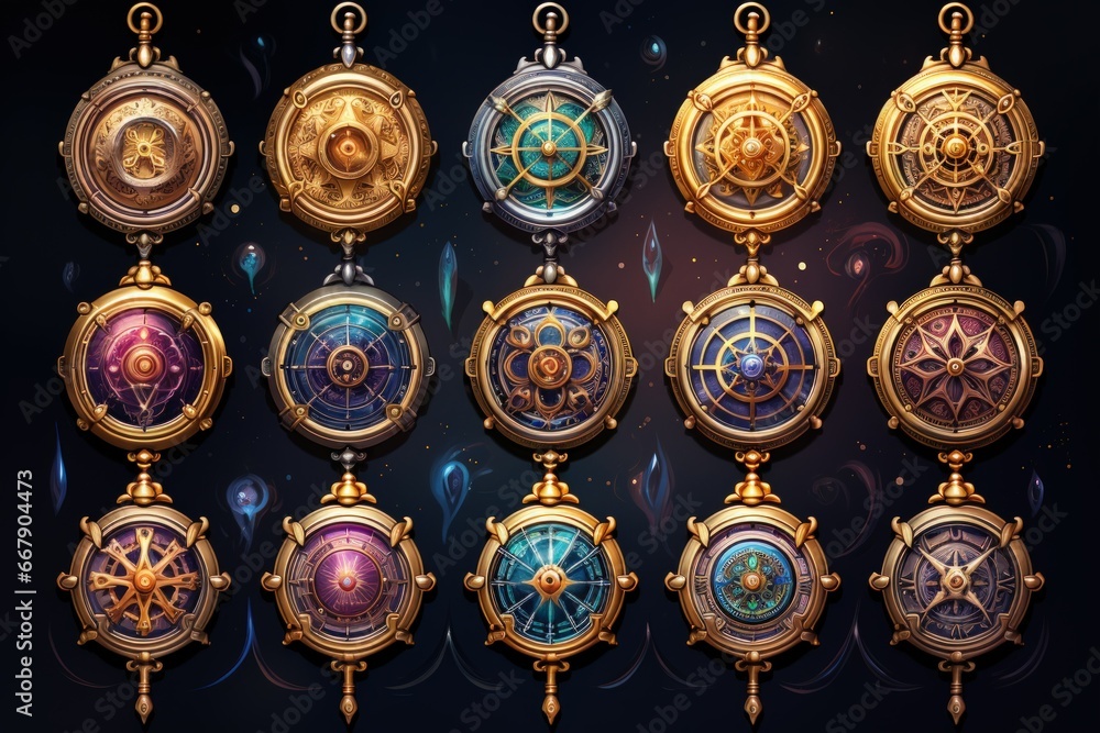Time-traveling pocket watches, allowing glimpses into past and future moments - Generative AI Time-traveling pocket watches, allowing glimpses into past and future moments - Generative AI