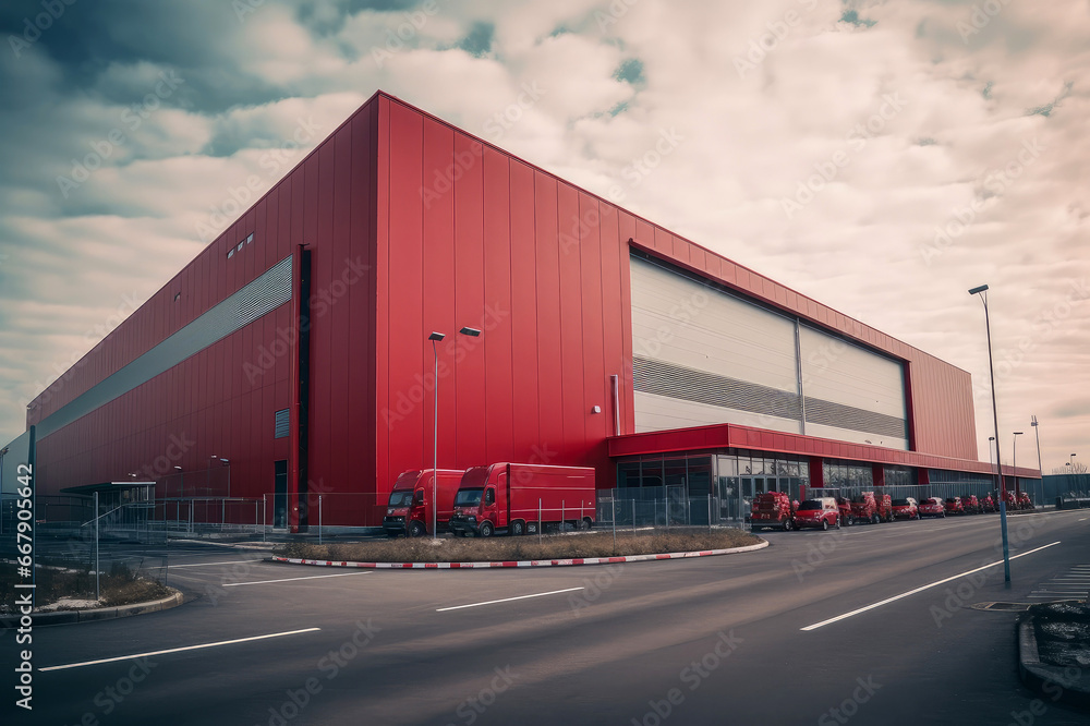 A modern factory building A modern factory building