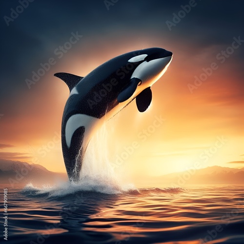 Orca Jumping