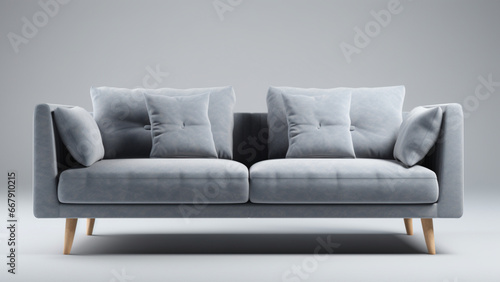 product image of stylish soft sofa against a white background, designed by high end designers from Finland and Japan © نيلو ڤر