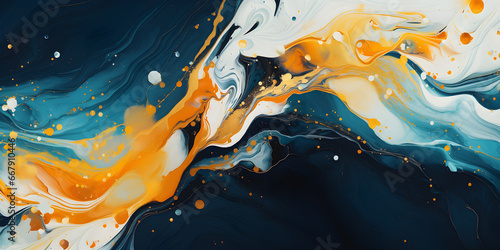 Abstract Fluid Oil Painting_01 (ID: 667910446)