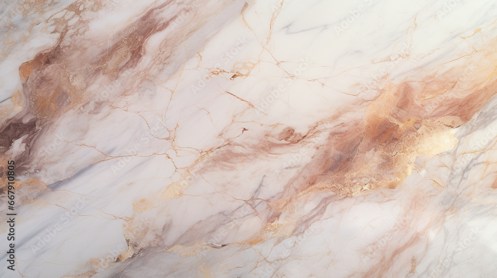 Fototapeta premium Marble wall with gold streaks. Generative AI