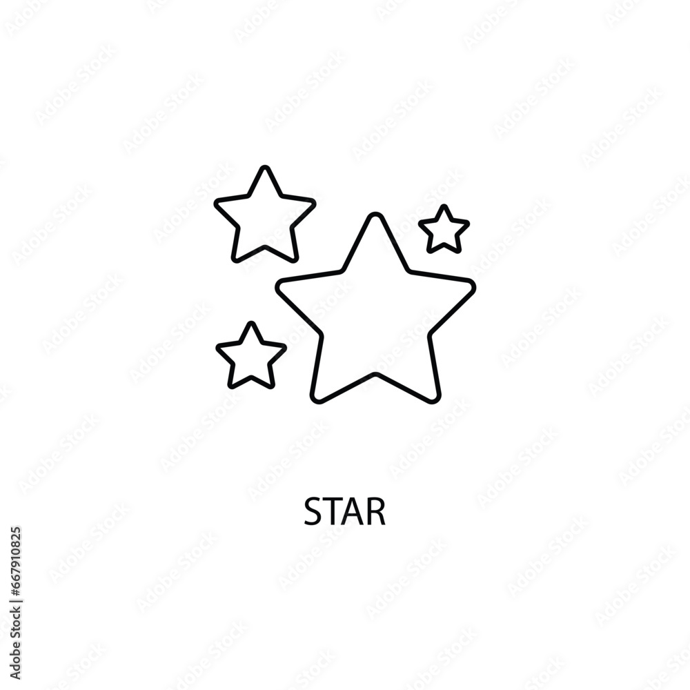 star concept line icon. Simple element illustration.star concept outline symbol design. star concept line icon. Simple element illustration.star concept outline symbol design.