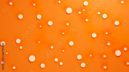 Vibrant Circles: Playful Orange Polka Dot Wallpaper