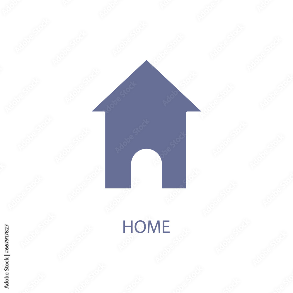 home concept line icon. Simple element illustration. home concept outline symbol design home concept line icon. Simple element illustration. home concept outline symbol design