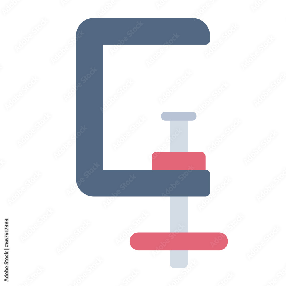 Clamp color flat icon Clamp color flat icon