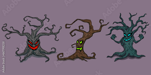 Árboles Halloween.