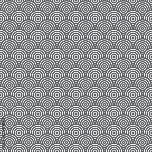 Bold lines over lapping circles pattern for fabric, textile, wallpaper, banner backgrounds etc