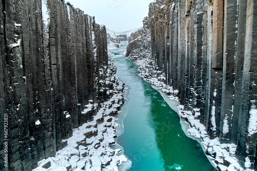 studlagil en islande photo