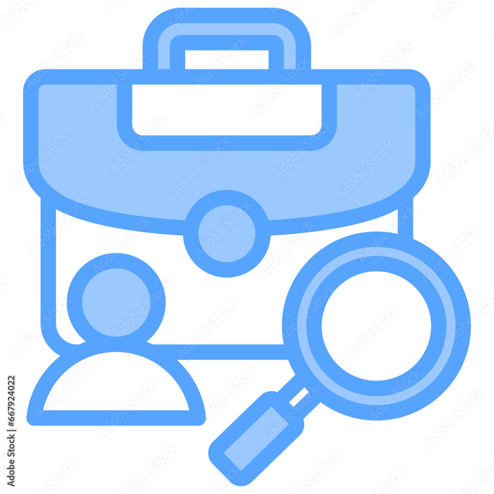 Job Seeker Blue Icon Job Seeker Blue Icon