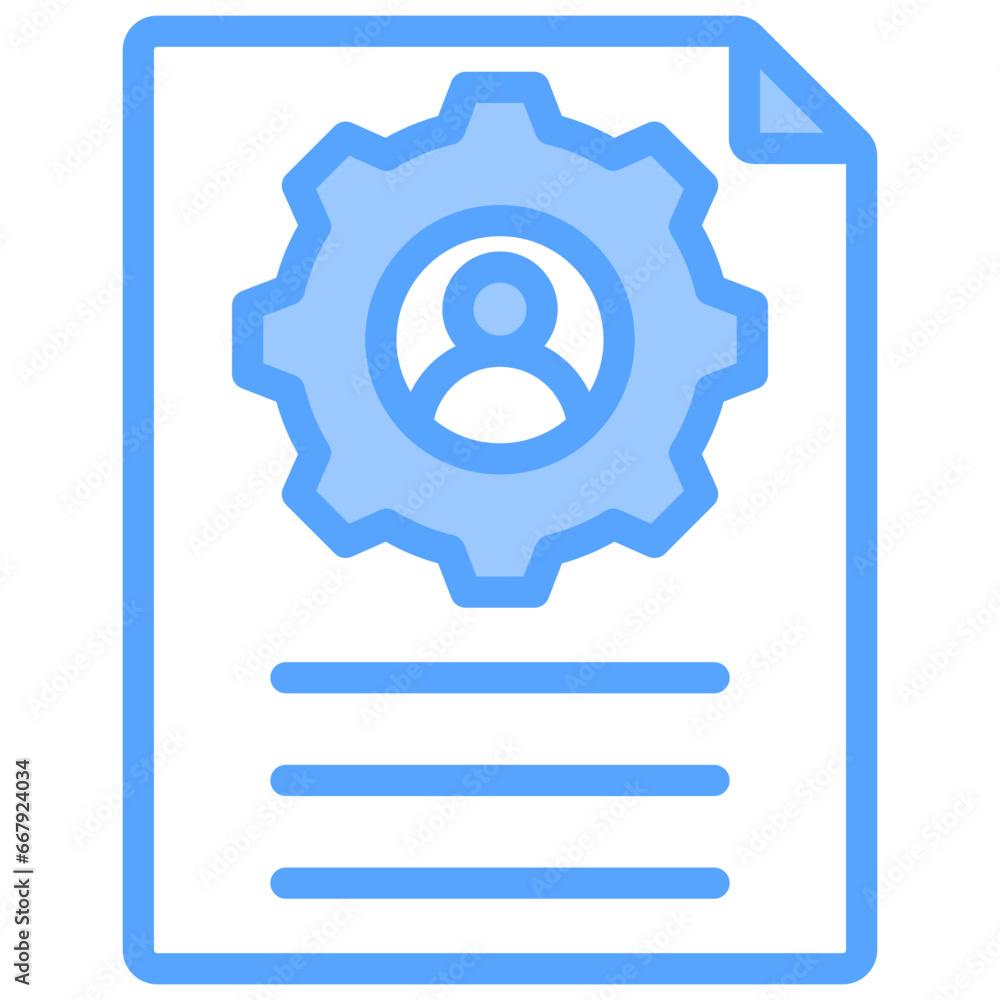 Job Description Blue Icon