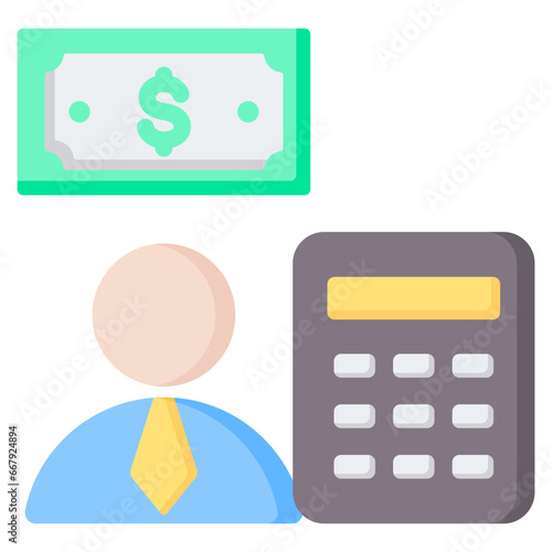 Financial Adulsor Flat Icon