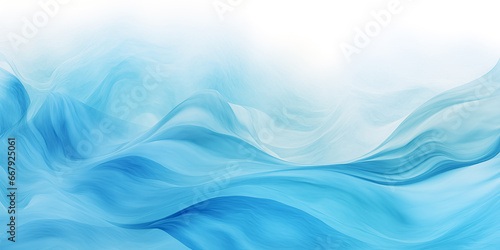 Abstract water ocean wave, blue, aqua, teal texture. Blue and white water wave background for ocean wave abstract. Wavy aquamarine backdrop with white on top for copy space, graphic resource banner