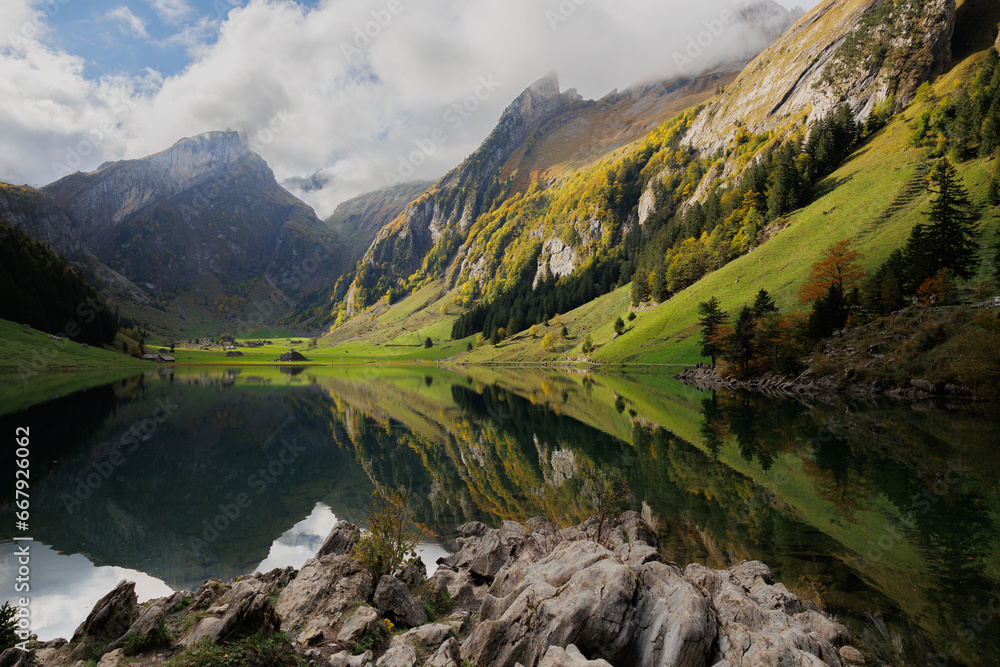 lake in the mountains