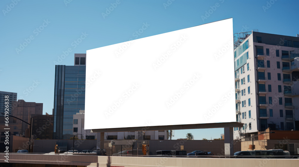 Large billboards strategically placed in high traffic urban areas Large billboards strategically placed in high traffic urban areas