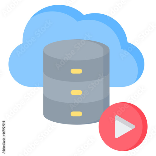  Video Hosting Flat Icon