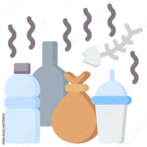 Air Pollution Flat Icon