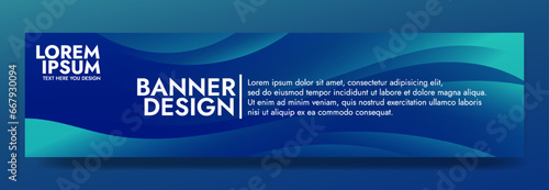 Abstract green blue banner color with a unique wavy design. It is ideal for creating eye catching headers, promotional banners, and graphic elements with a modern and dynamic look.