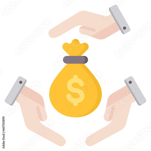 Join Stock Company Flat Icon