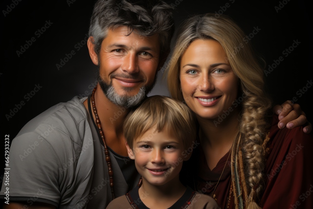 Parents with Children Spending Christmas Time Parents with Children Spending Christmas Time