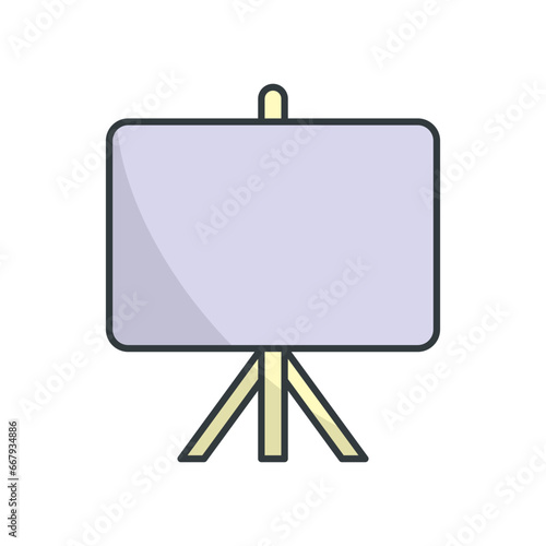 White Board icon vector design templates simple and modern