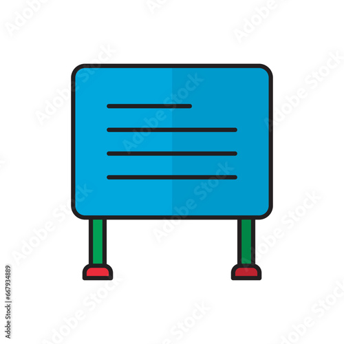 White Board icon vector design templates simple and modern