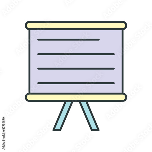 White Board icon vector design templates simple and modern