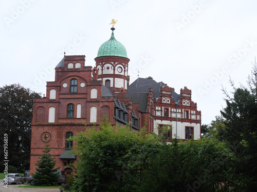 Das Schloß Wiligrad des Herzog von Mecklenburg bei Lübstorf bei Schwerin