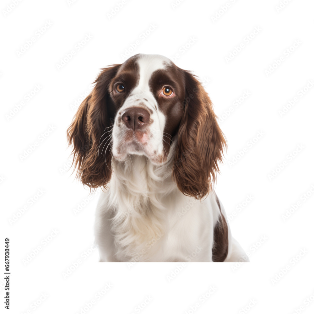 English Springer Spaniel dog breed isolated no background