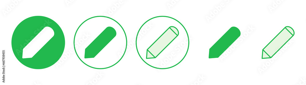 Pencil icon set. pen symbol. edit icon vector Pencil icon set. pen symbol. edit icon vector