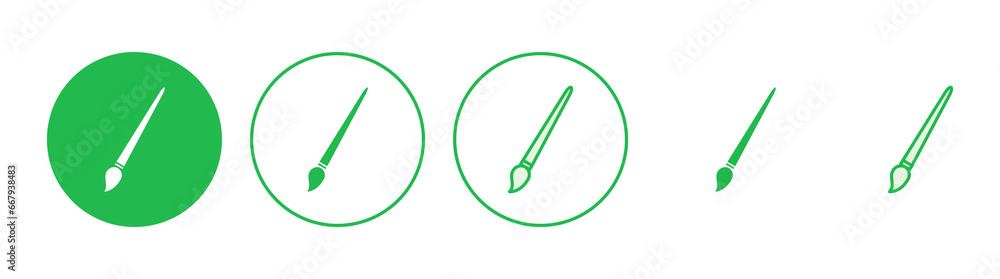 Paint icon set. paint brush icon vector. paint roller icon vector Paint icon set. paint brush icon vector. paint roller icon vector