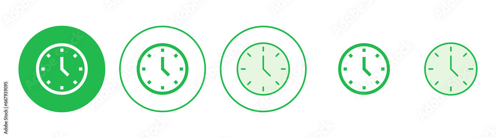 Clock icon set. Time icon vector. watch icon symbol Clock icon set. Time icon vector. watch icon symbol