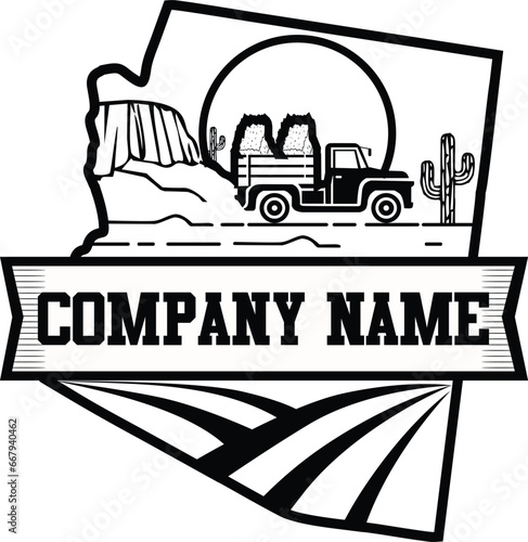 Vector illustration logo vintage for commodities design