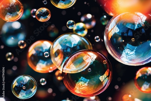 Transparent bubbles overlay for design projects.