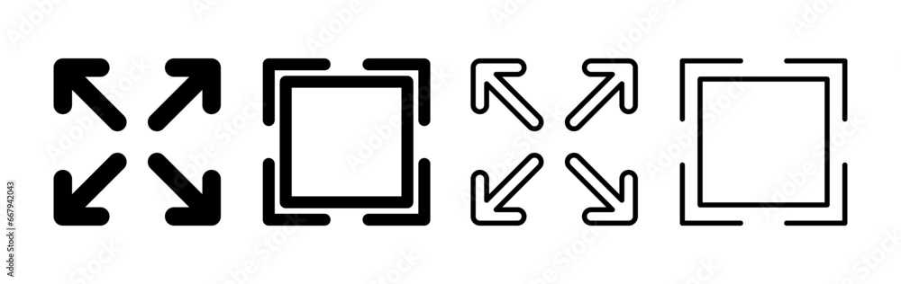 Fullscreen icon vector. expand fullscreen icon Fullscreen icon vector. expand fullscreen icon