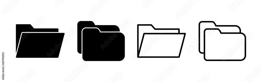 Folder icon vector. document folder icon Folder icon vector. document folder icon