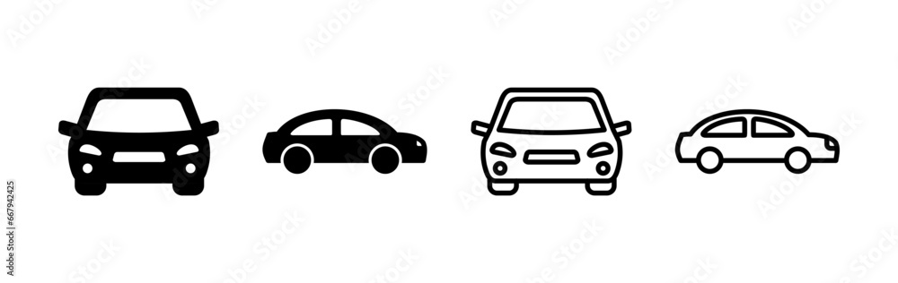 Car icon vector. Car sign. sedan