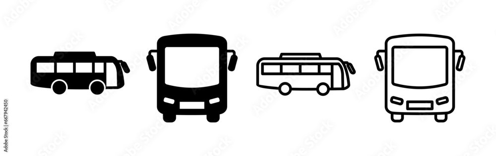 Bus icon vector. bus vector icon Bus icon vector. bus vector icon